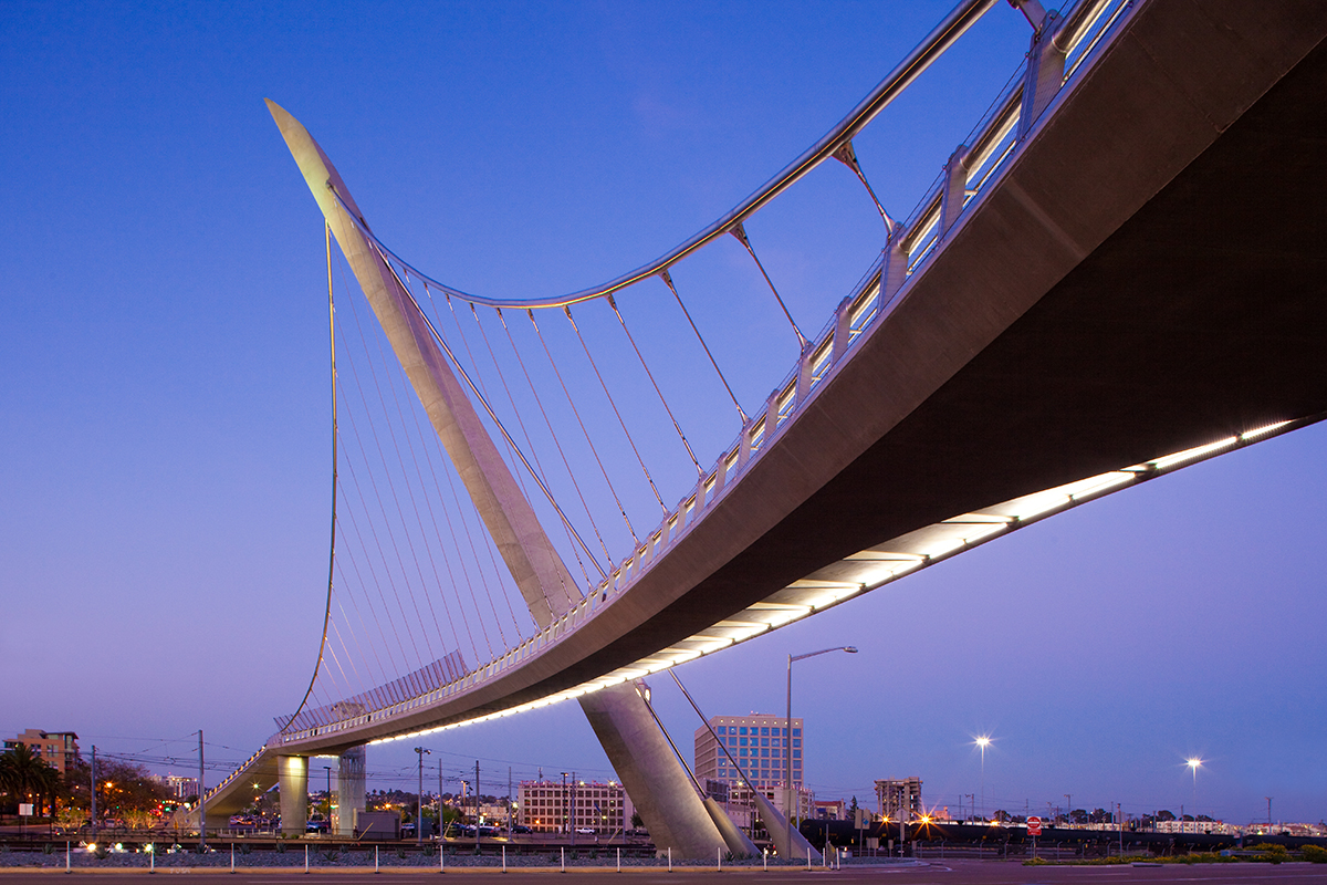 Harbor Drive Pedestrian Bridge by Safdie Rabines Architects
