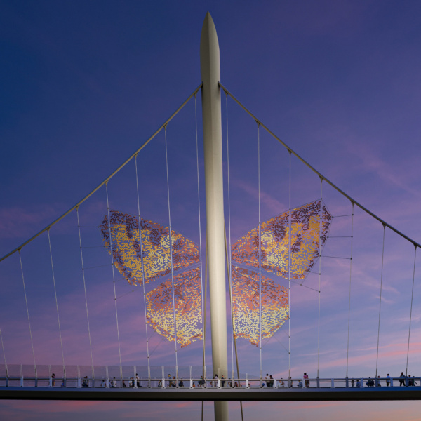 Bay to Park Paseo Butterfly by Safdie Rabines Architects